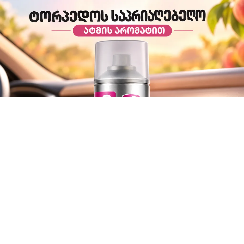 DASHBOAD POLISH-PEACH (220ML) - ტორპედოს საპრიალებელი ატმის არომატით