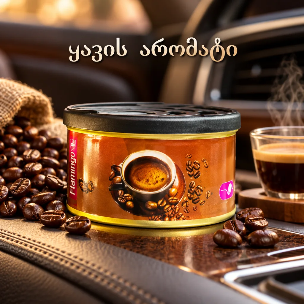 ORGANIC AIR FRESHENER- COFFEE 50G - დასადები არომატიზატორი ქეჩა, ყავა