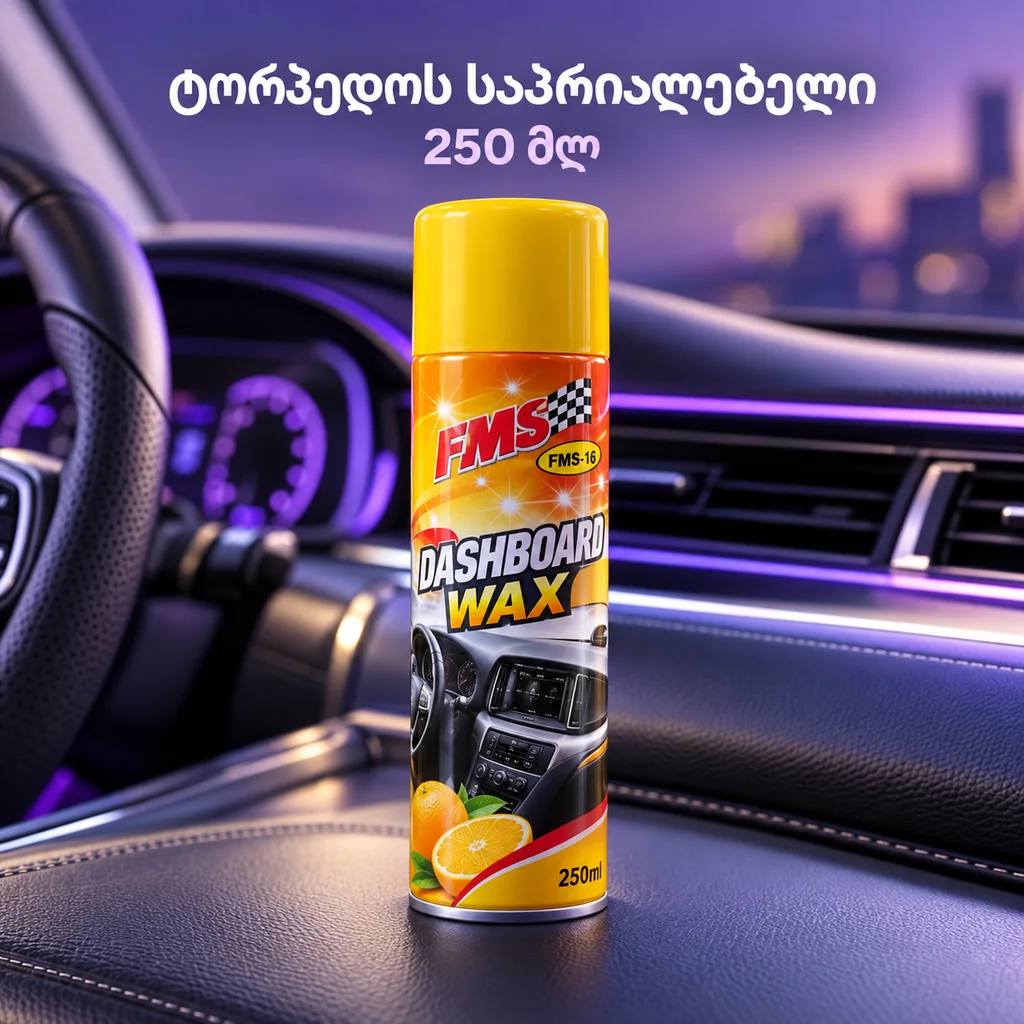 ტორპედოს საპრიალებელი / DASHBOARD WAX 250ML