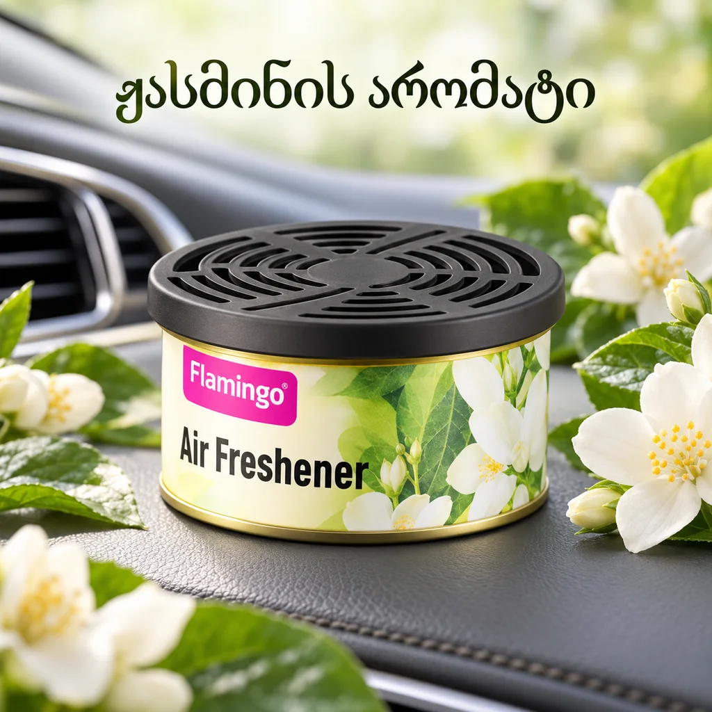 ORGANIC AIR FRESHENER- JASMINE 50G - დასადები არომატიზატორი ქეჩა, ყავა