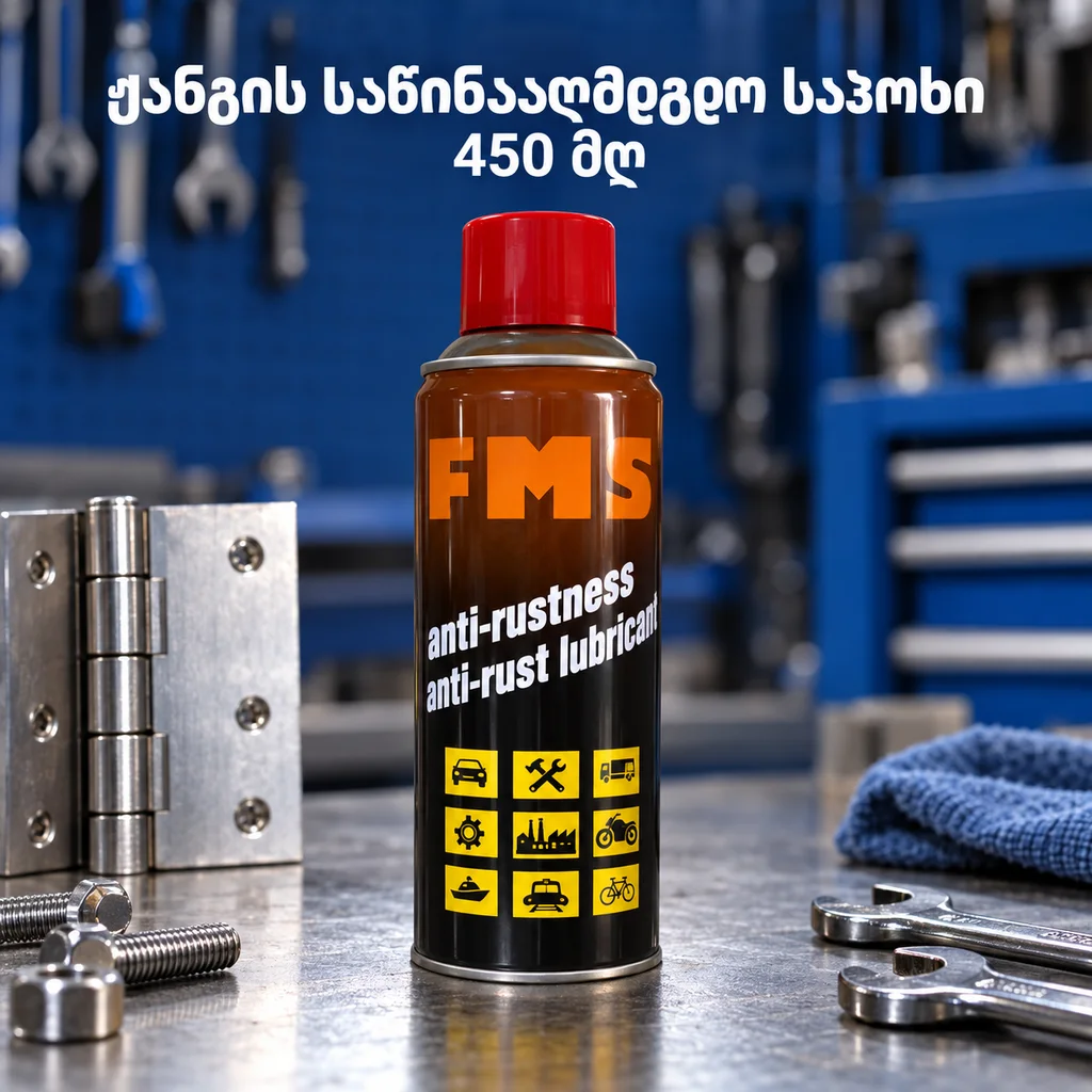 ჟანგის საწინააღმდეგო საპოხუ / ANTI RUST LUBRICANT 450ML