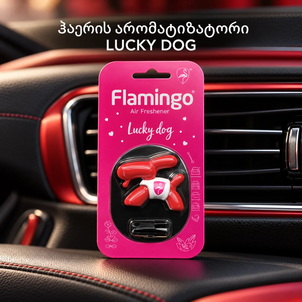 EVA AIR FRESHENER - LUCKY DOG (5G) - ჰაერის არომატიზატორი