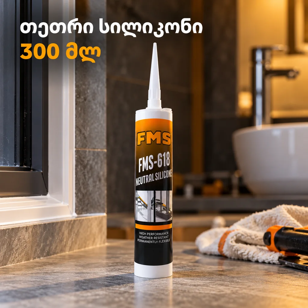 თეთრი სილიკონი / NEUTRAL SILICONE SEALANT300ML WHITE