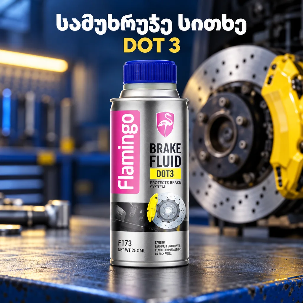 BRAKE FLUID DOT3 (250ML) - სამუხრუჭე სითხე (ჟიტკოსტი)