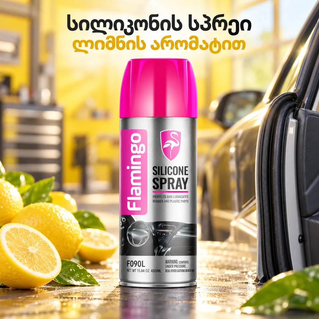 SILICONE SPRAY-LEMON (450ML) - სილიკონის სპრეი