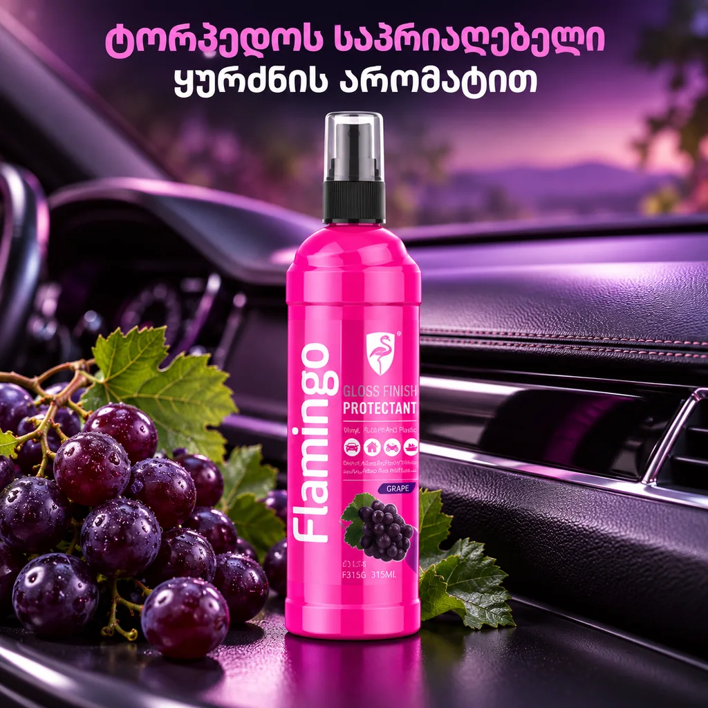 GLOSS FINISH PROTECTANT - GRAP (315ML) - ტორპედოს საპრიალებელი