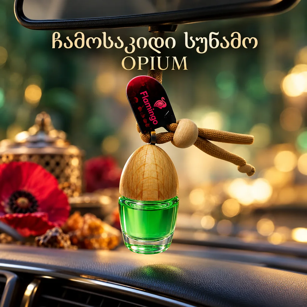 HANGING AIR FRESHENER- OPIUM (50ML) - ჩამოსაკიდი სუნამო - ოპიუმის სურნელით
