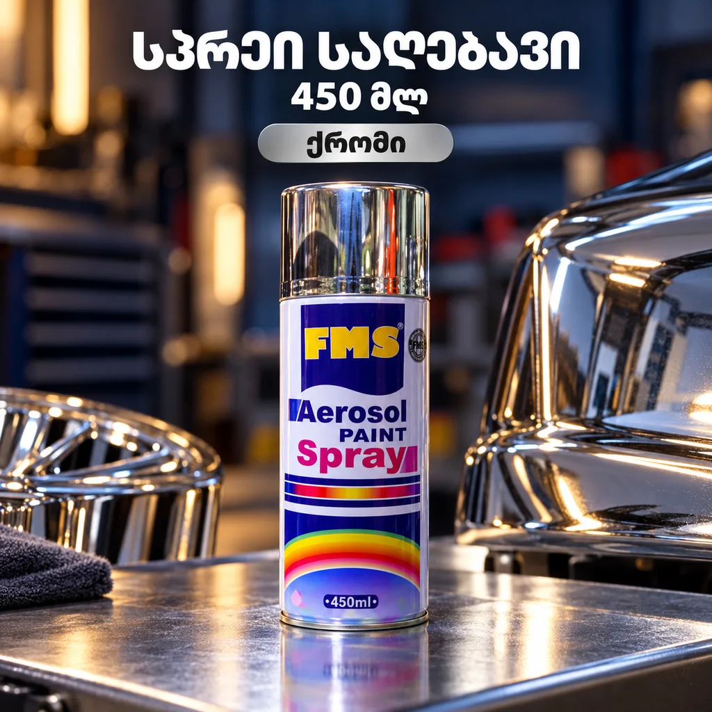 სპრეი საღებავი / CHROME PAINT 450ML