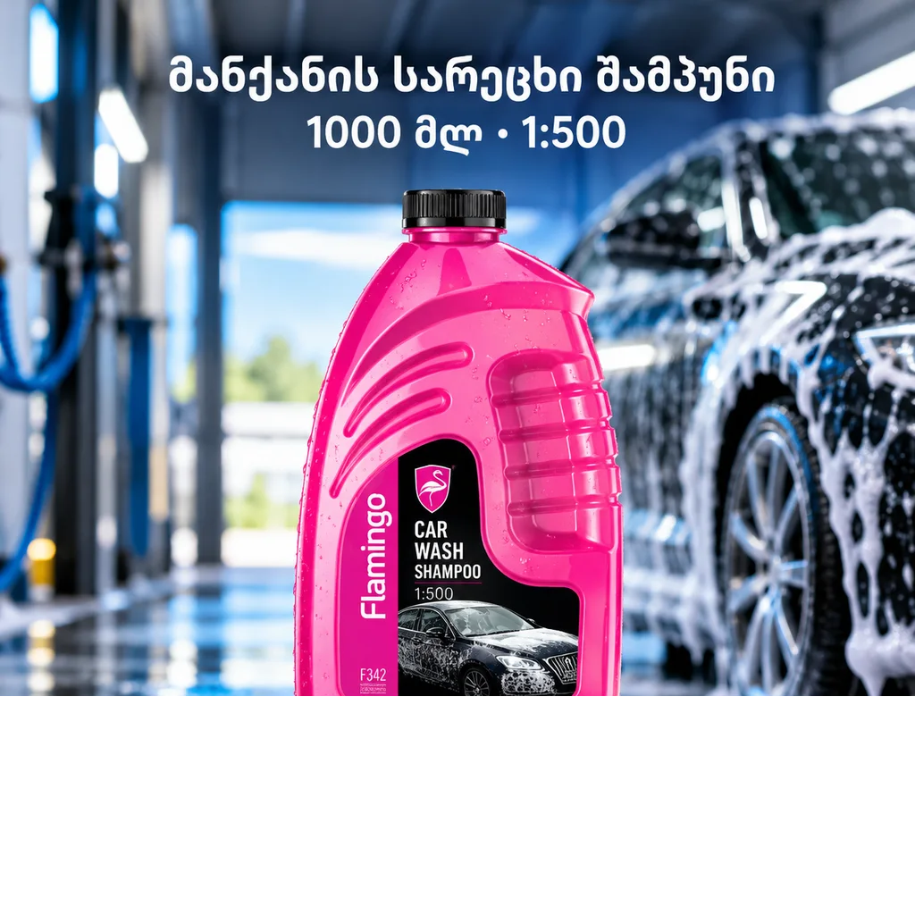CAR WASH SHAMPOO (1000ML) - მანქანის სარეცხი შამპუნი 1:500