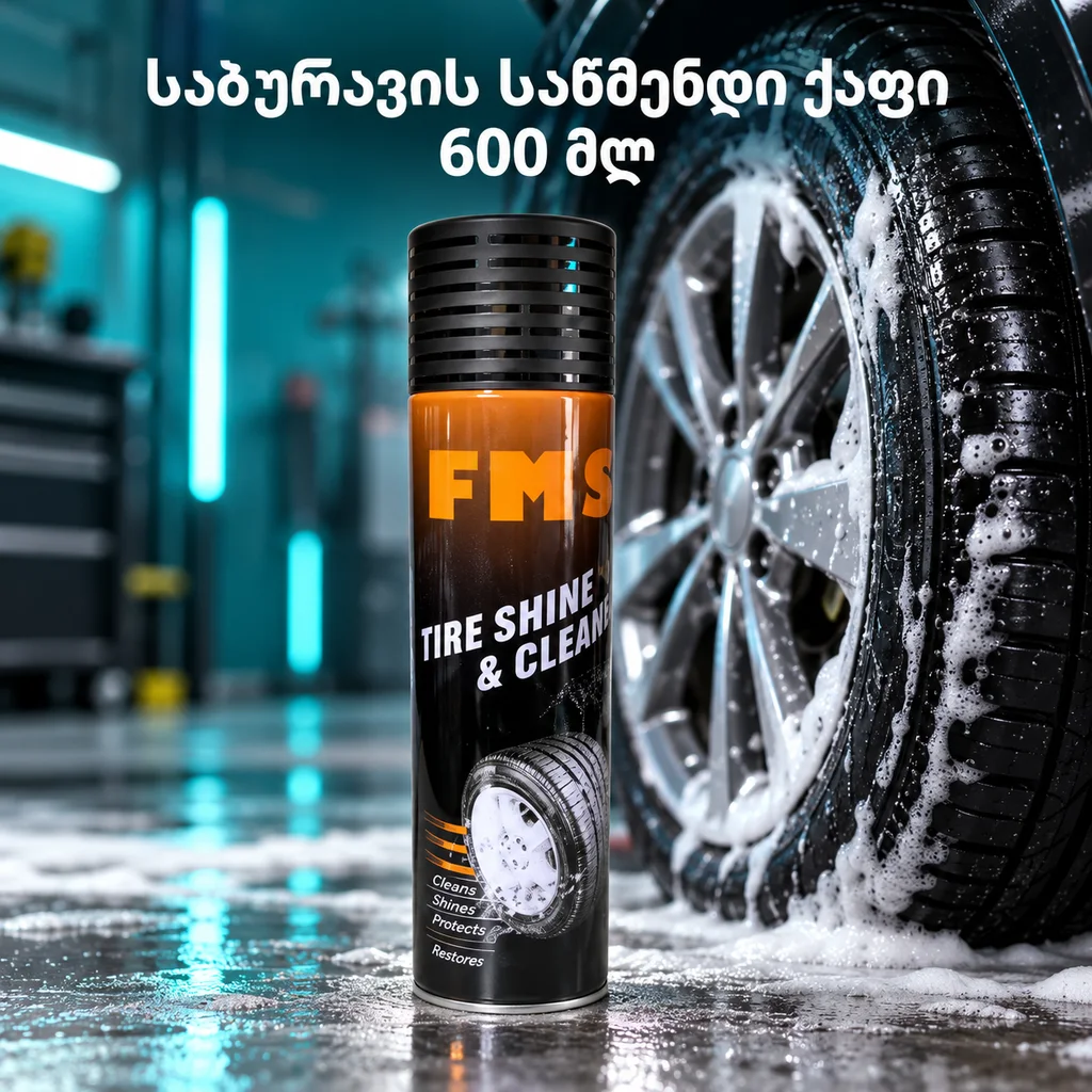 საბურავის საწმენდი ქაფი / TIRE FOAM 600ml