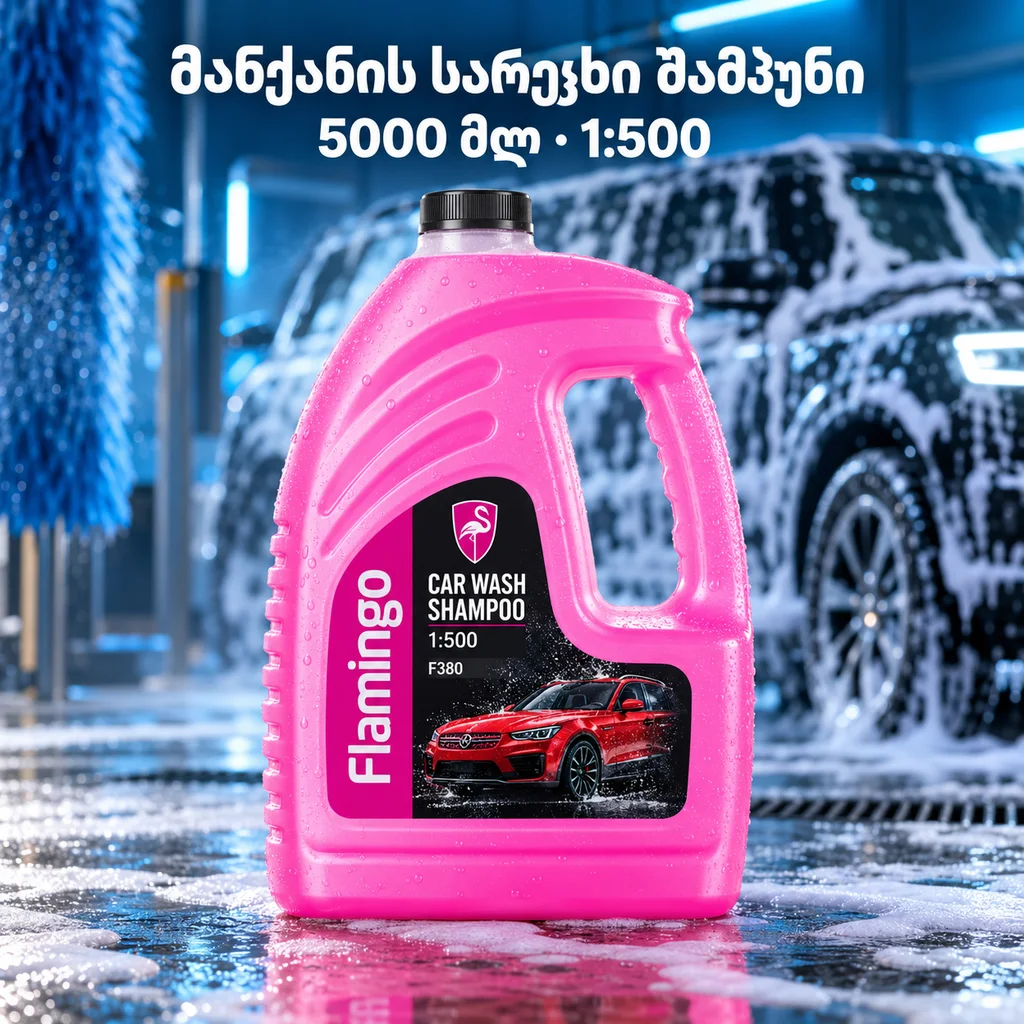 CAR WASH SHAMPOO (5000ML) - მანქანის სარეცხი შამპუნი 1:500