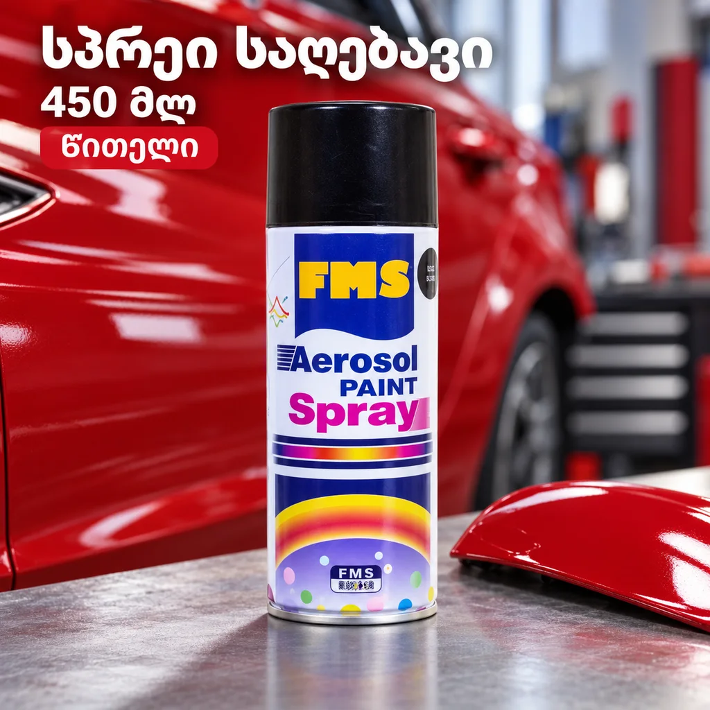 სპრეი საღებავი / SPRAY PAINT 450ML #115 TOYOTA RED