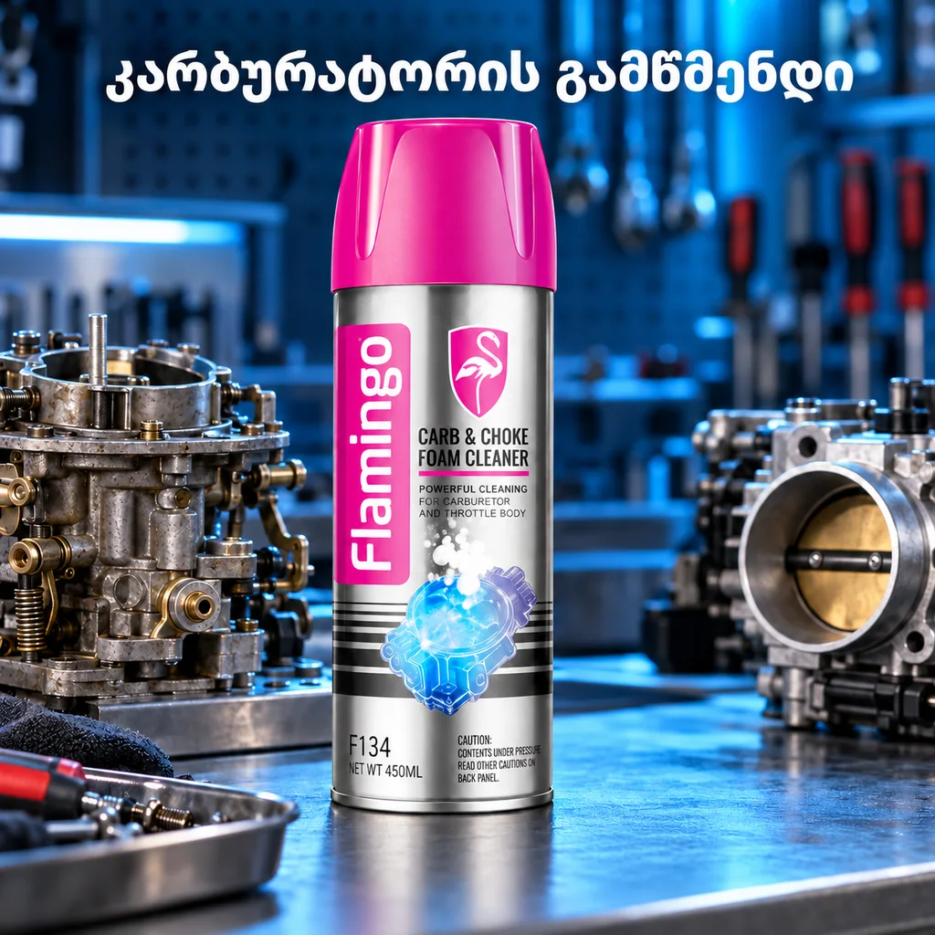 CARB & CHOKE FOAM CLEANER (450ML) - კარბურატორის გამწმენდი