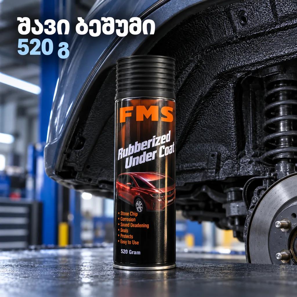 შავი ბეშუმი / RUBBERIZED UNDERCOATING(520G) BLACK