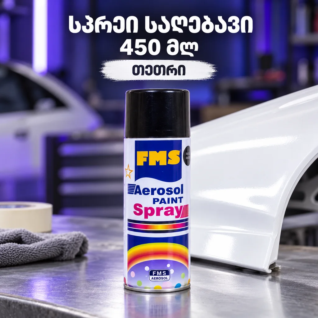 სპრეი საღებავი / SPRAY PAINT 450ML #40 WHITE