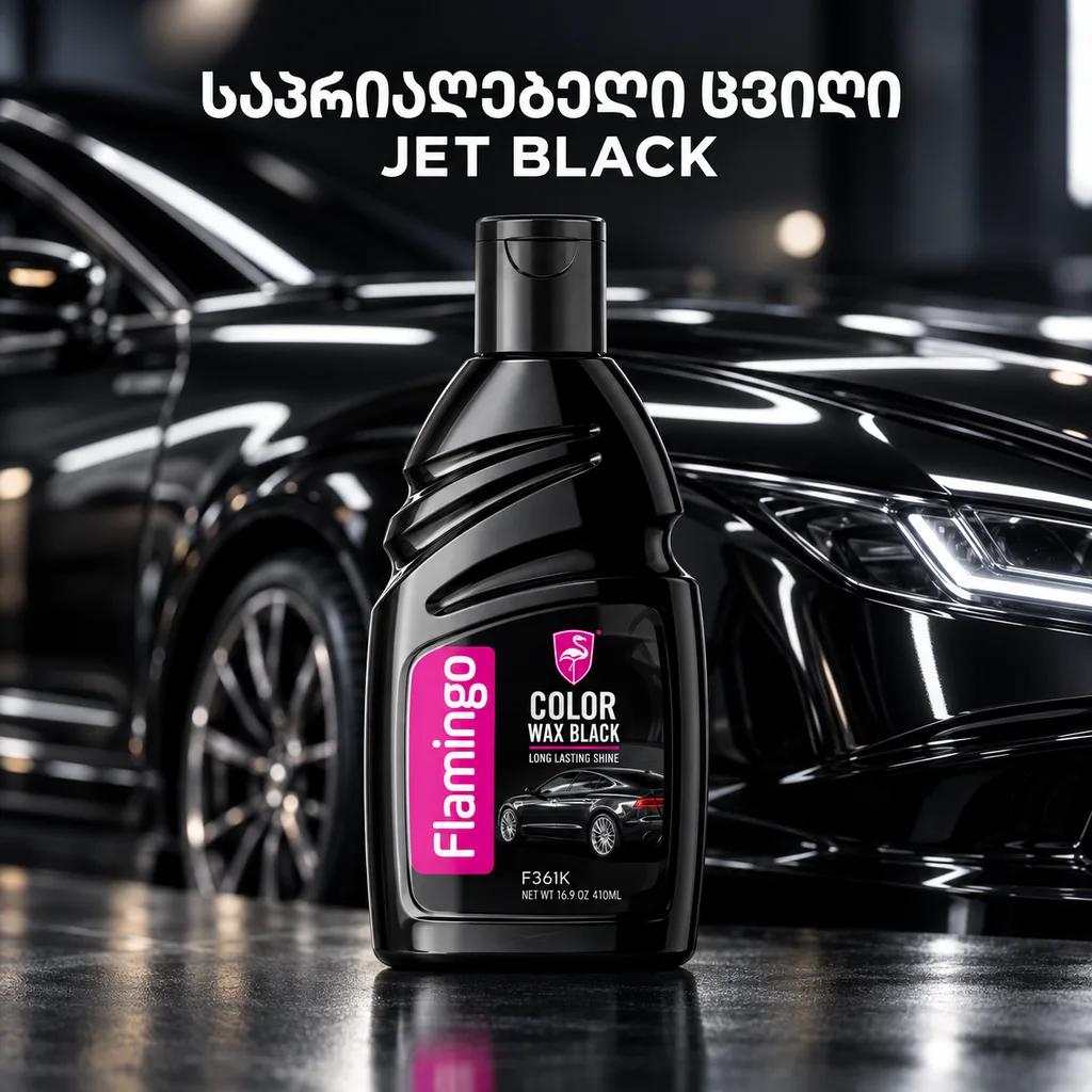 JET BLACK WAX (410ML) - საპრიალებელი ცვილი
