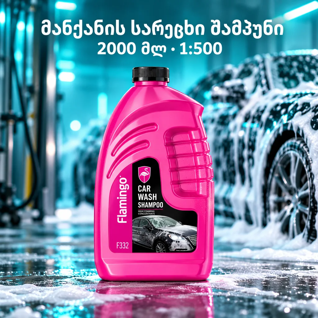 CAR WASH SHAMPOO (2000ML) - მანქანის სარეცხი შამპუნი 1:500