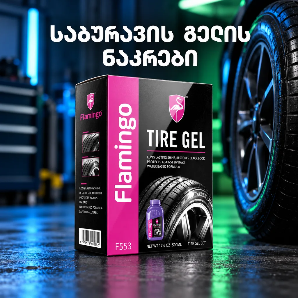TIRE GEL SET - WATERBASED (500ML) - საბურავის საპრიალებელი გელი