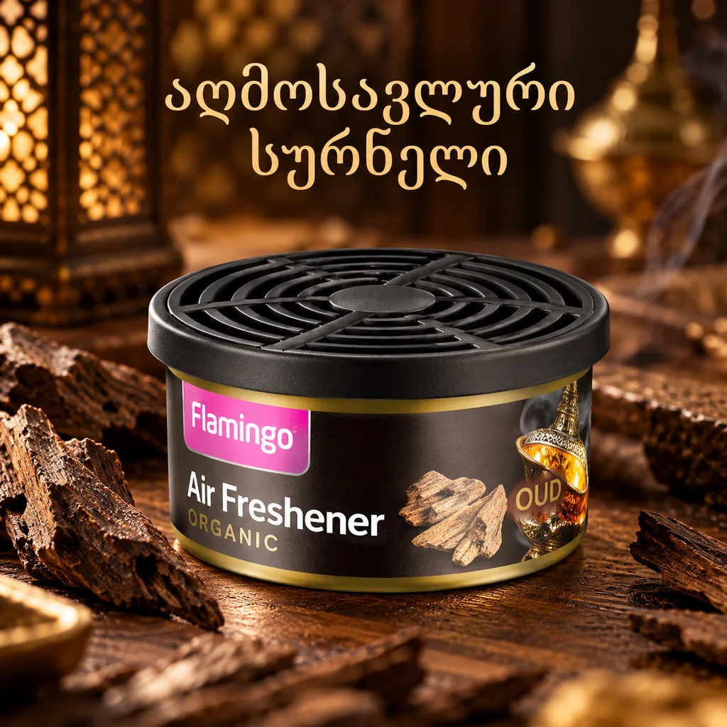 ORGANIC AIR FRESHENER- OUD (50G) - დასადები არომატიზატორი ქეჩა, აღმოსავლური სურნელი